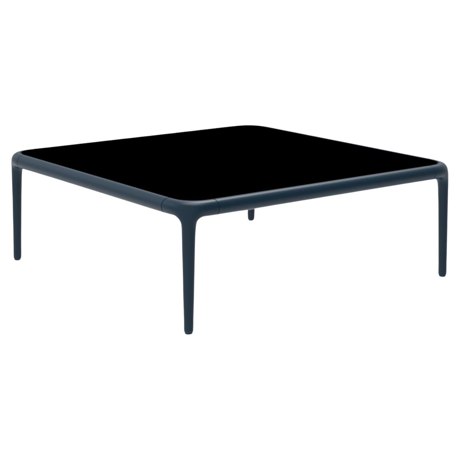 Xaloc Navy Coffee Table 80 with Glass Top by Mowee