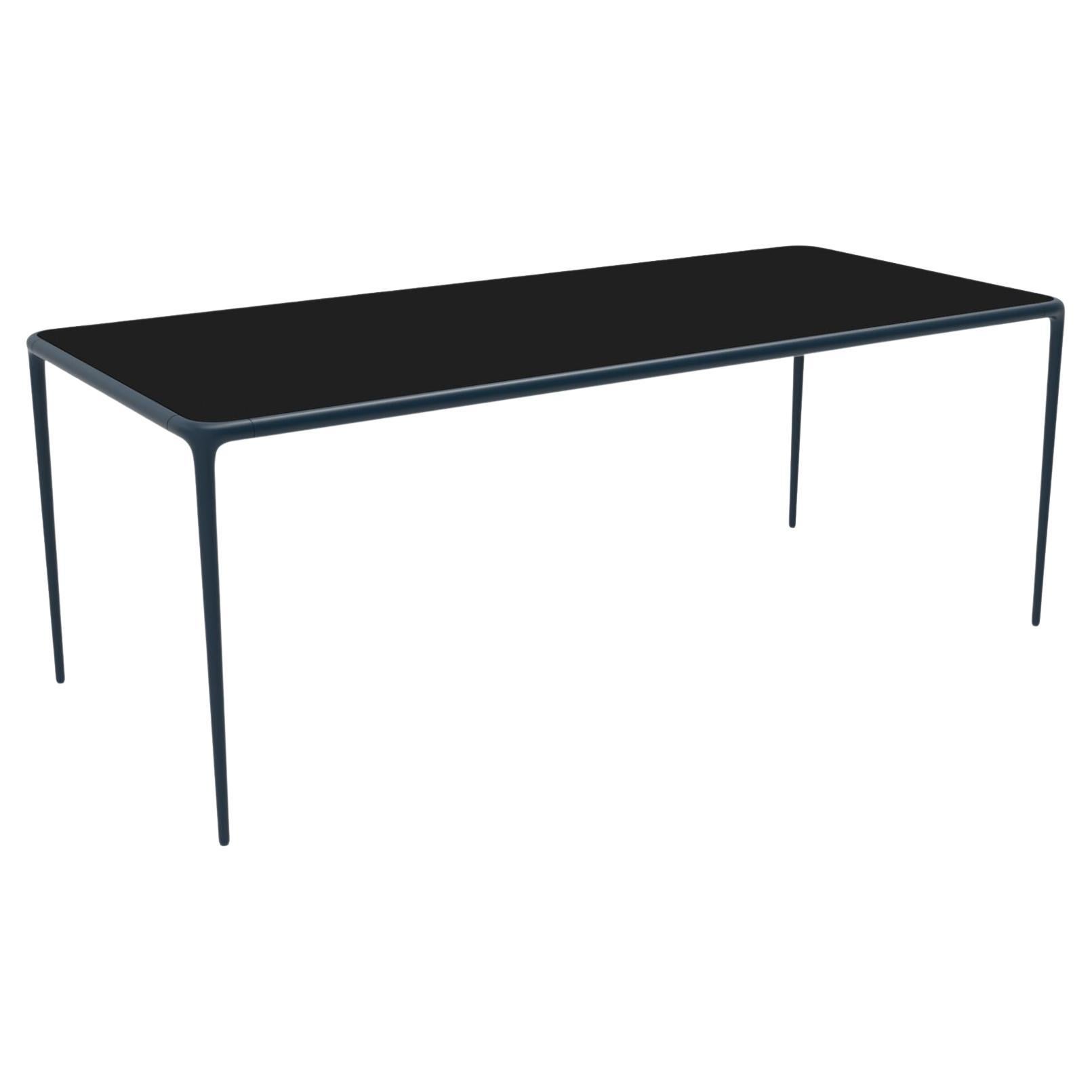 Xaloc Navy Glass Top Table 200 by Mowee