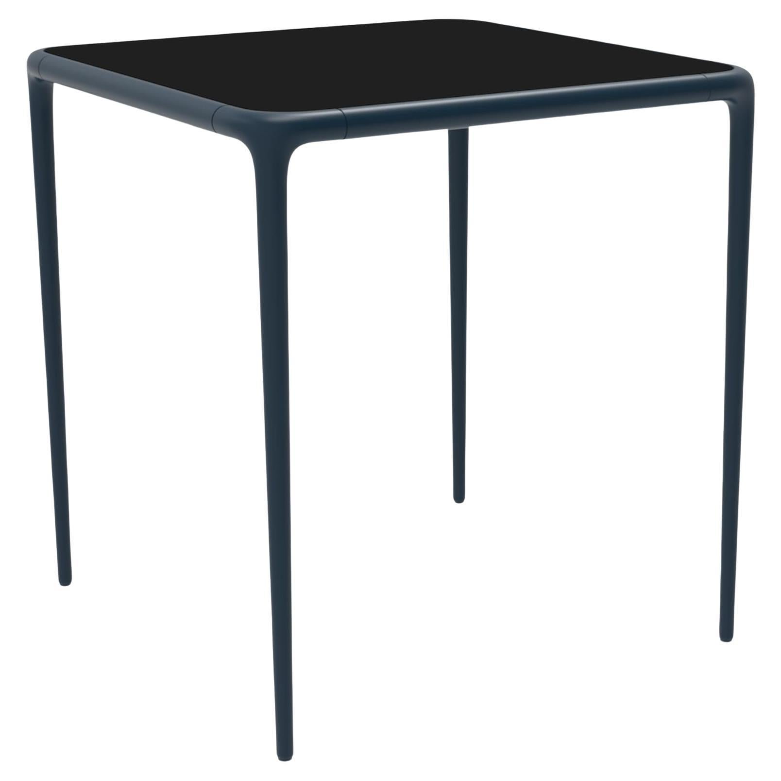 Xaloc Navy Glass Top Table 70 by Mowee For Sale