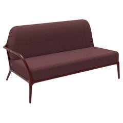 Xaloc Rechts 160 Burgunderfarbenes modulares Sofa von MOWEE