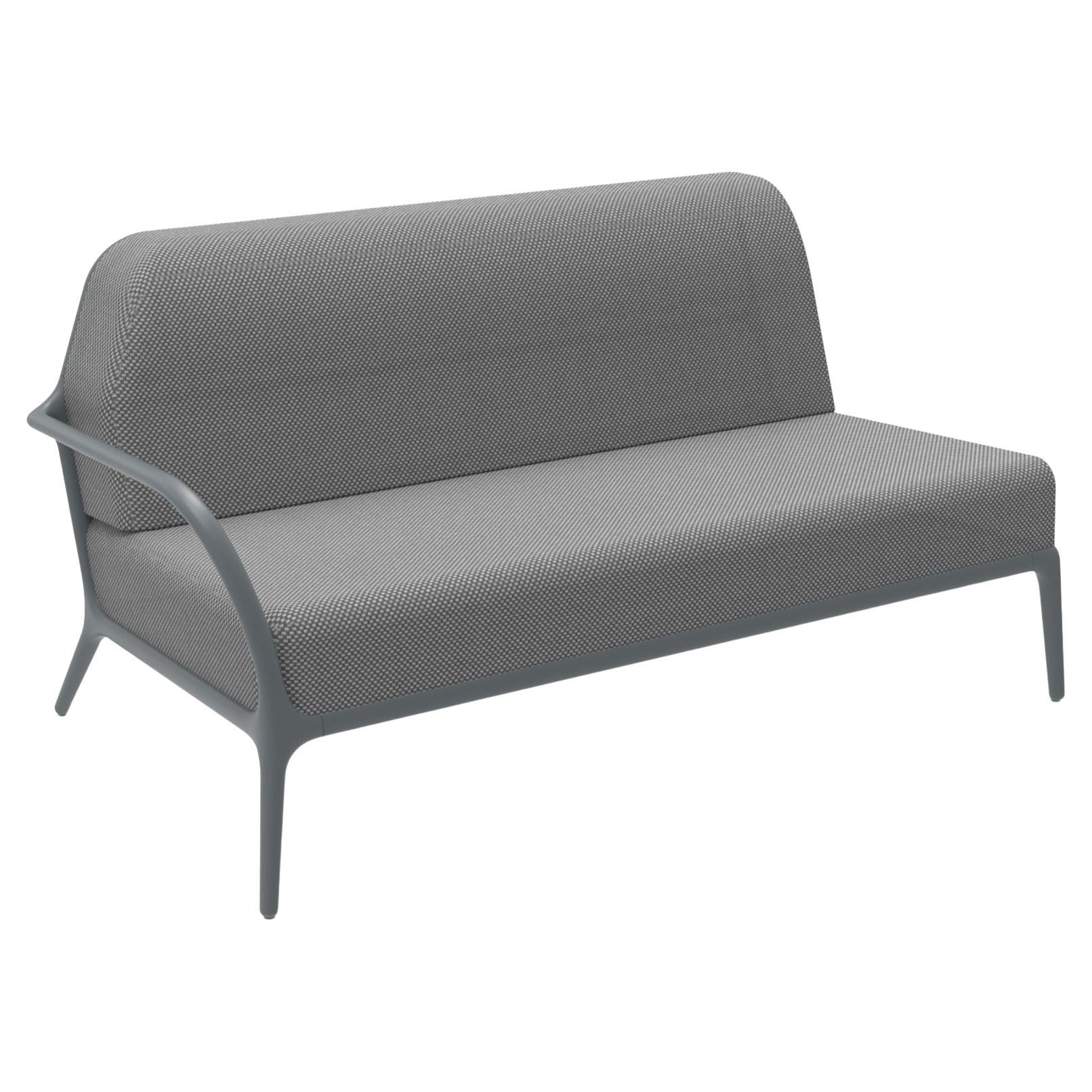 Xaloc Right 160 Grey Modular Sofa by Mowee For Sale