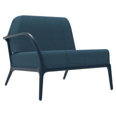 Xaloc Recht 90 Marineblau Modulares Sofa von Mowee