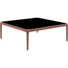 Xaloc Salmon Coffee Table 80 with Glass Top by Mowee