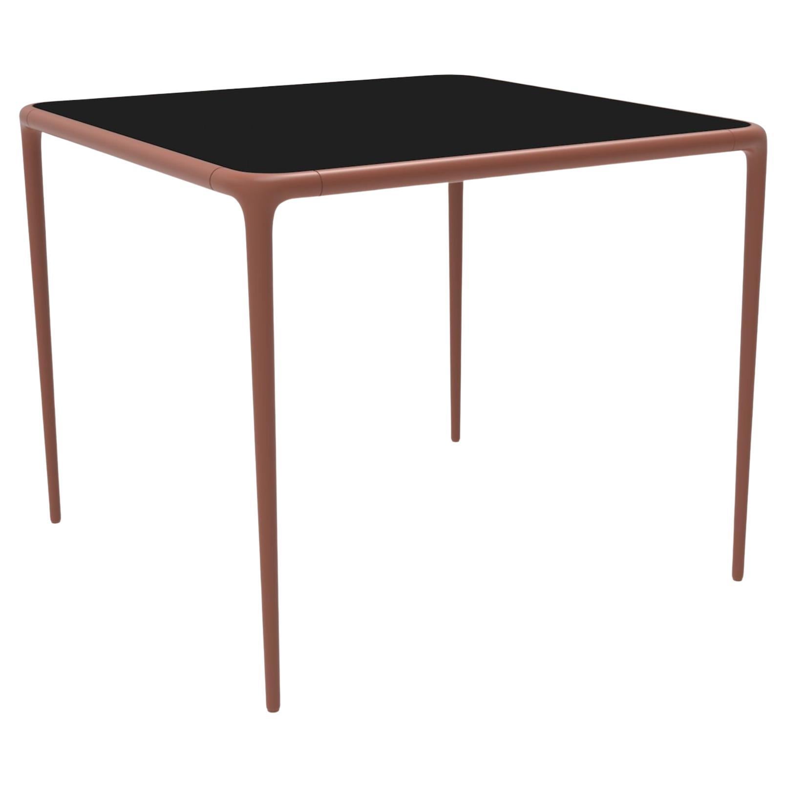 Xaloc Salmon Glass Top Table 90 by Mowee For Sale