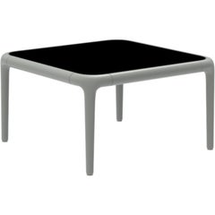 Xaloc Silver Coffee Table 50 with Glass Top by Mowee