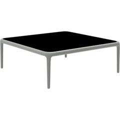 Xaloc Silver Coffee Table 80 with Glass Top by Mowee