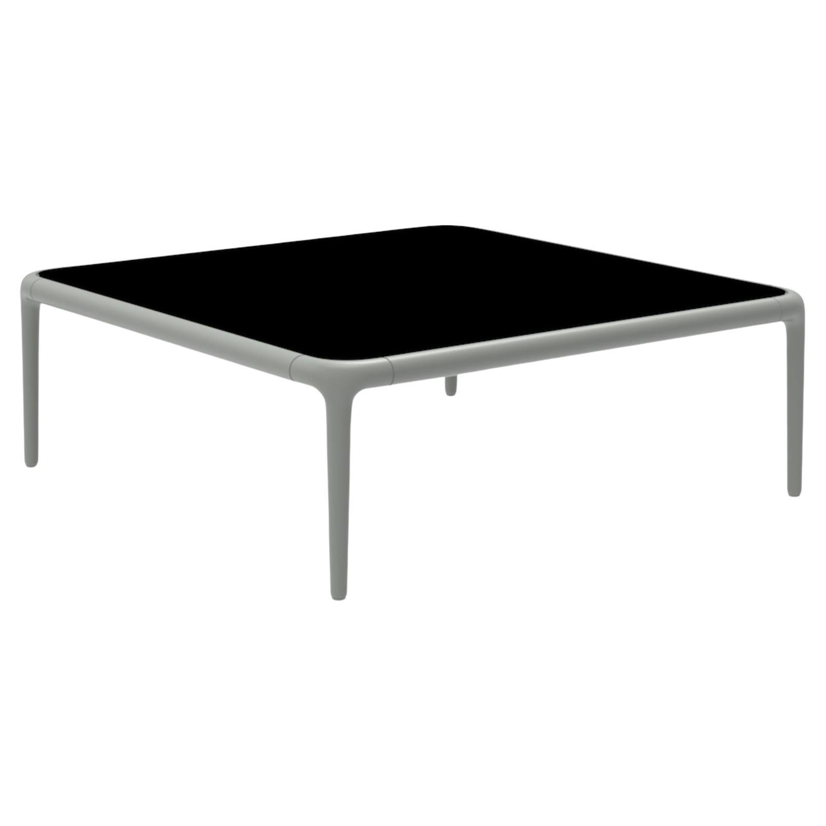 Xaloc Silver Coffee Table 80 with Glass Top by Mowee