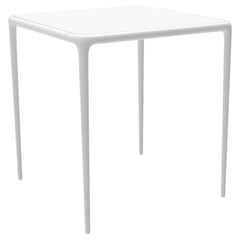 Table Xaloc à plateau en verre blanc 70 par Mowee