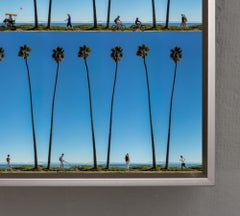 "Waterfront, Santa Barbara" Contemporary Photograph on Aluminum with Frame