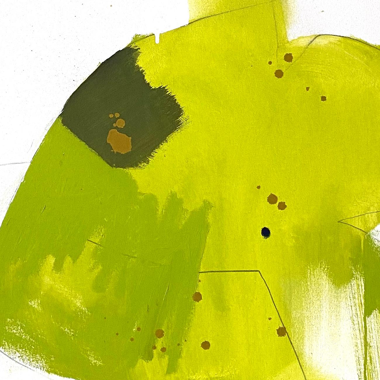 Annäherung (Abstrakte Malerei) (Gelb), Abstract Painting, von Xanda McCagg
