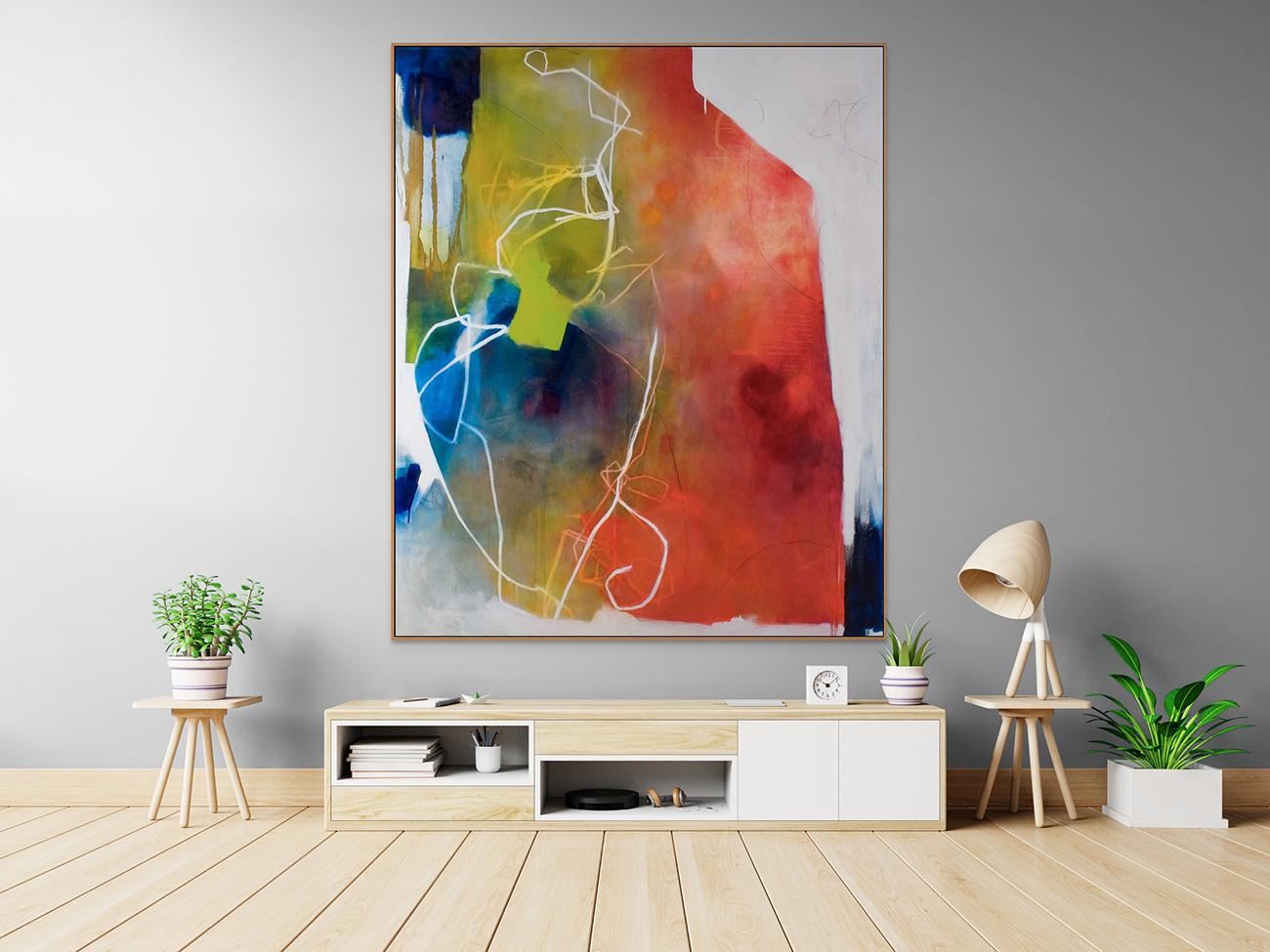 Attrahere Noted (Abstract painting) - Painting by Xanda McCagg