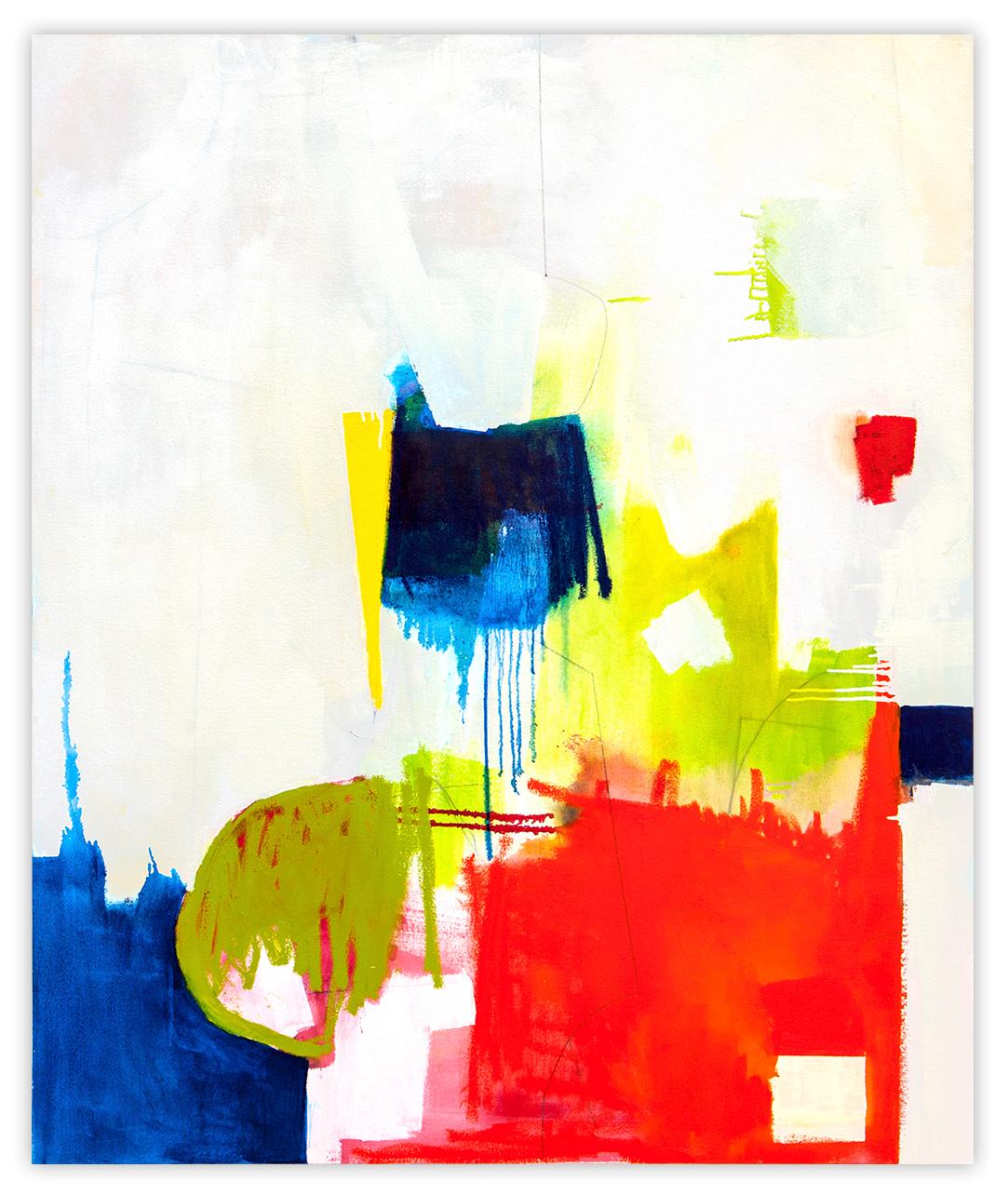 Xanda McCagg Abstract Painting - Dawn (Abstract painting)