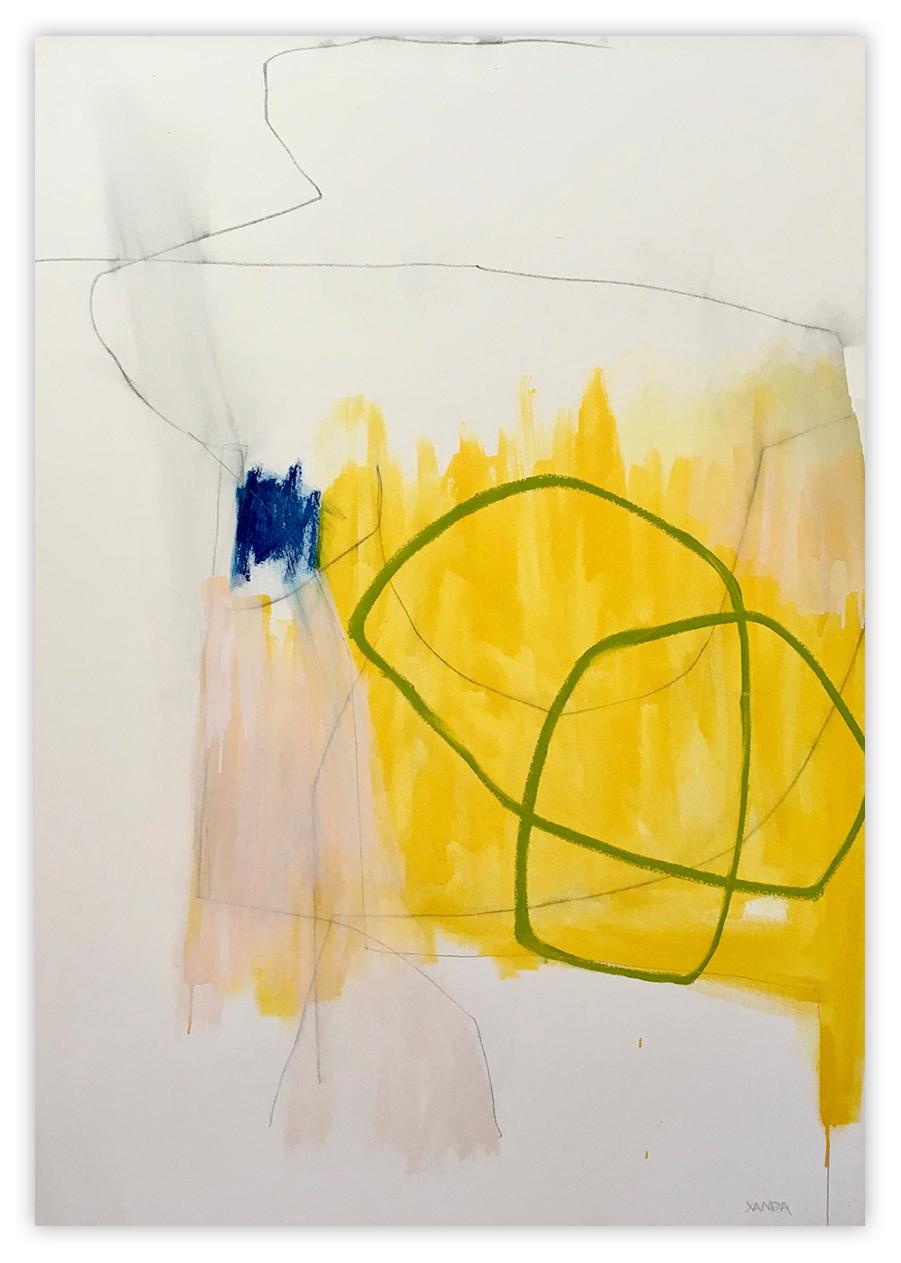 Xanda McCagg Abstract Painting - Threshold (Abstract painting)