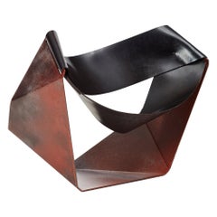 Xandre Kriel, Techno Loafer, Waxed Steel and Conveyor Belt Chair