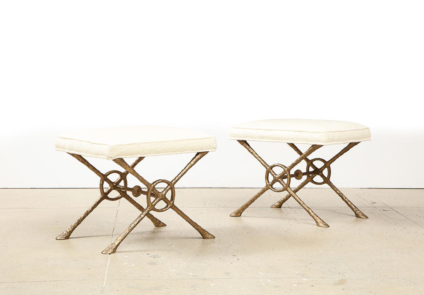 Modern Xanto Bronze Benches by Alexandre Logé For Sale