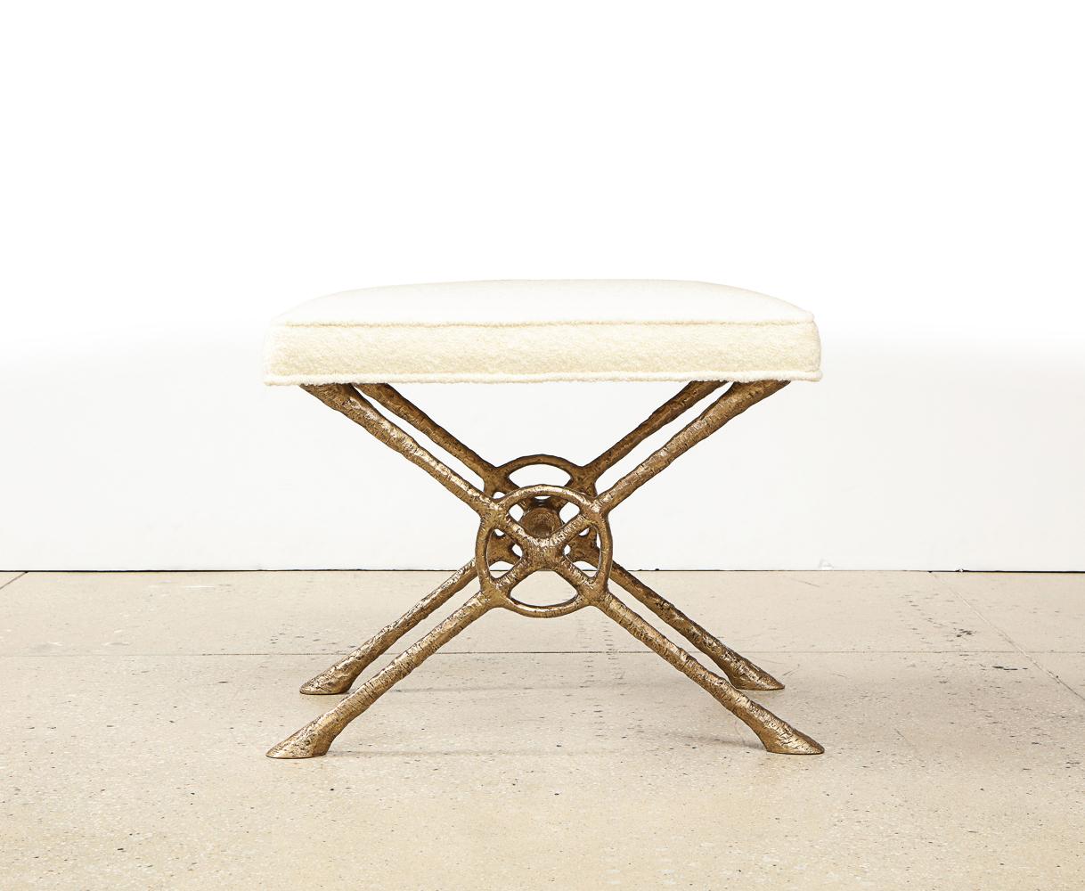Hand-Crafted Xanto Bronze Benches by Alexandre Logé