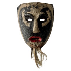 Vintage Xantolo Mask From The Huasteca Region Of Hidalgo, Mexico, 1970´s