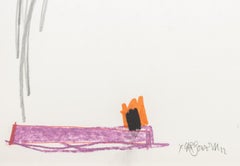 Senza titolo (Composizione astratta), tecnica mista su carta, 2012