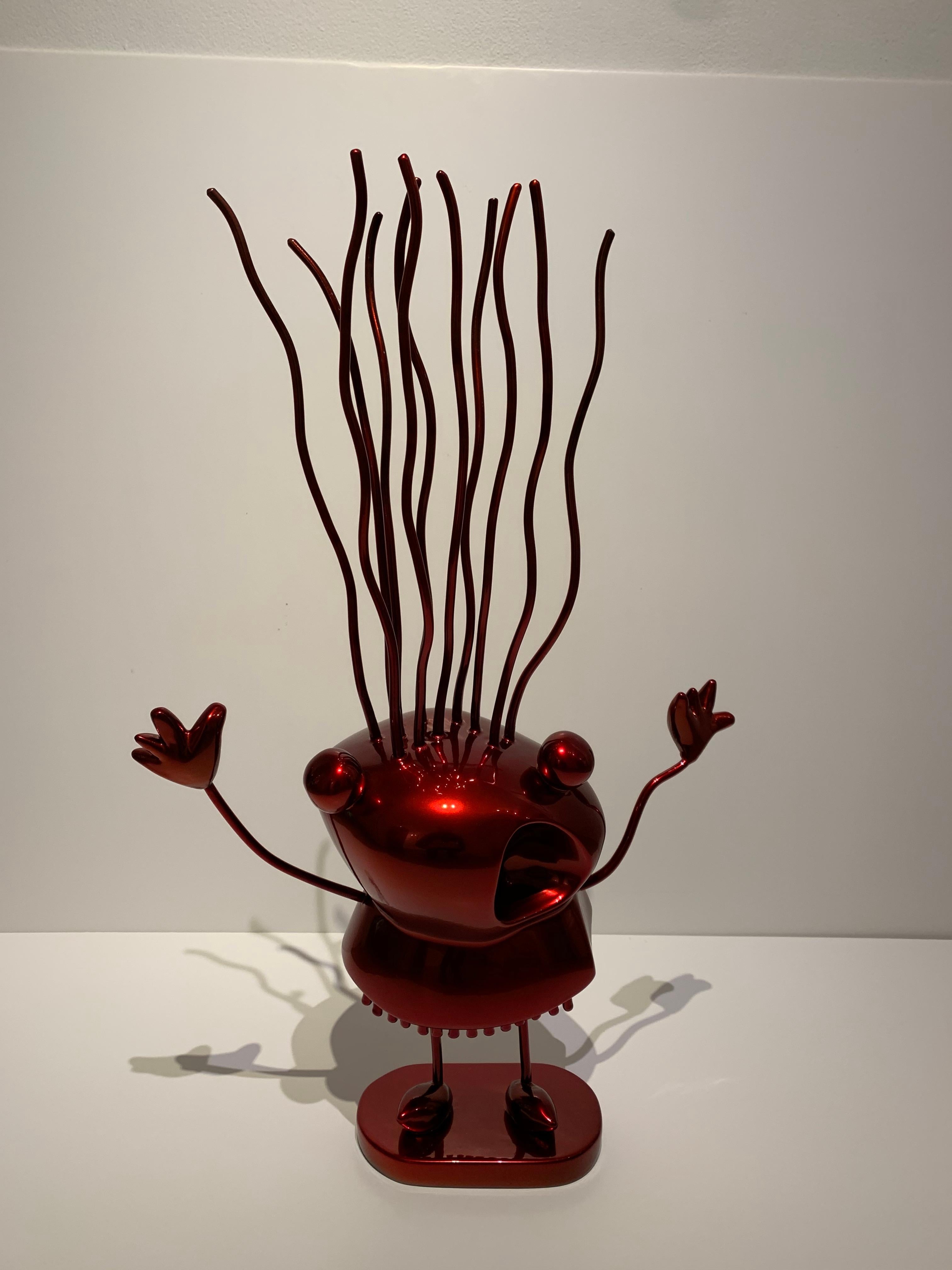 Xavi Carbonell, Le Petite Folle, 2019, Hi-Gloss Red Painted Sculpture 1