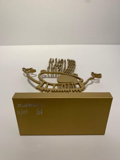 Xavi Carbonell, Untitled 2019, Gold Painted Metal Sculpture 2/25