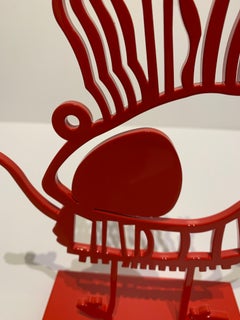 Xavi Carbonell, Untitled 2019, Painted Red Metal Sculpture 1/25