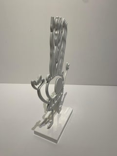 Xavi Carbonell, Untitled 2019, White Painted Metal Sculpture 2/25