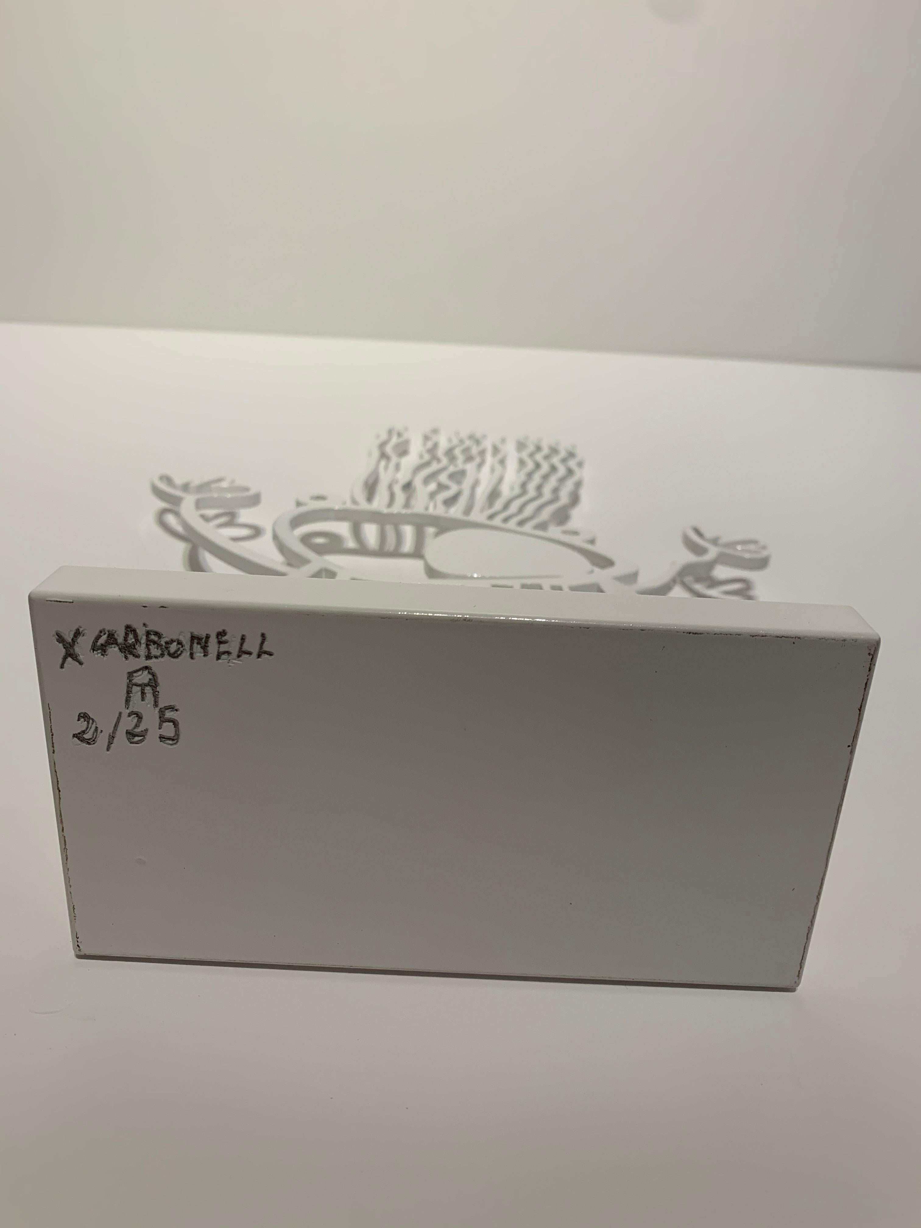 Xavi Carbonell, Untitled 2019, White Painted Metal Sculpture 2/25 4