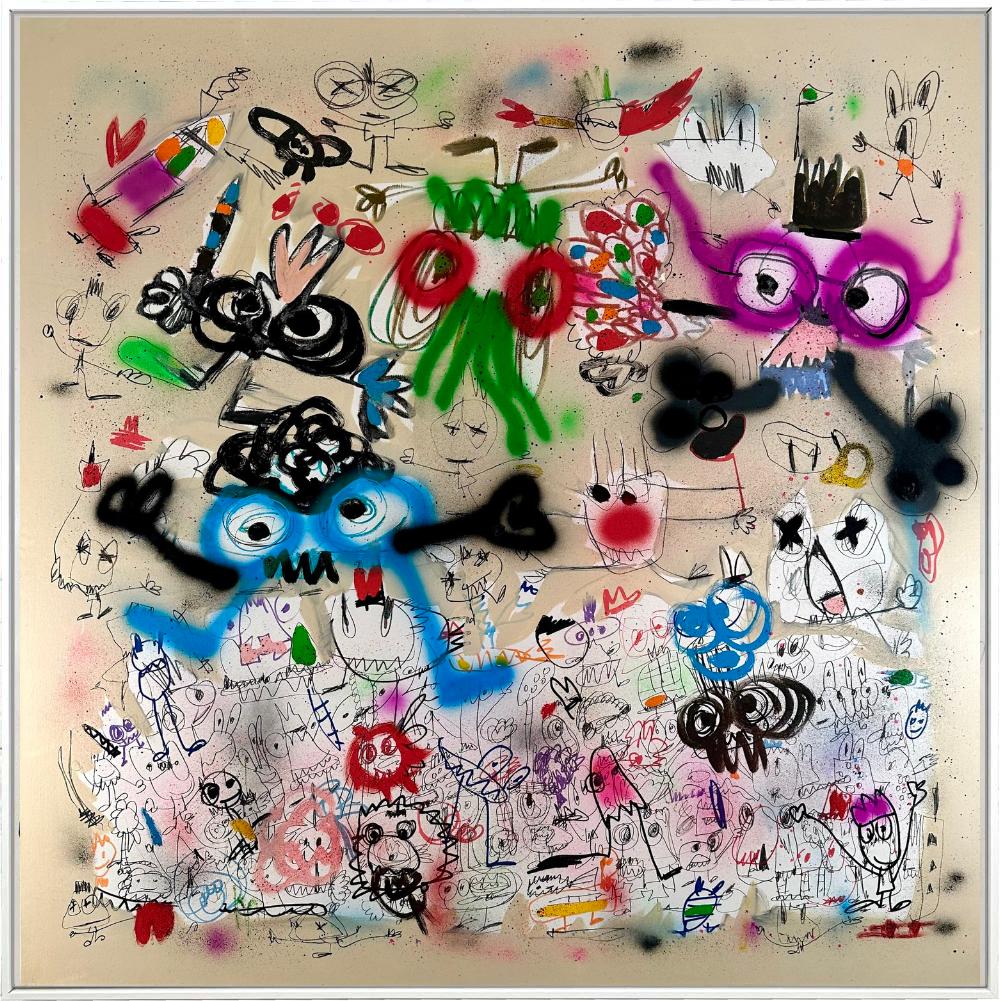 Xavi Carbonell, Sin título 2022, Abstracto, Técnica mixta sobre lienzo