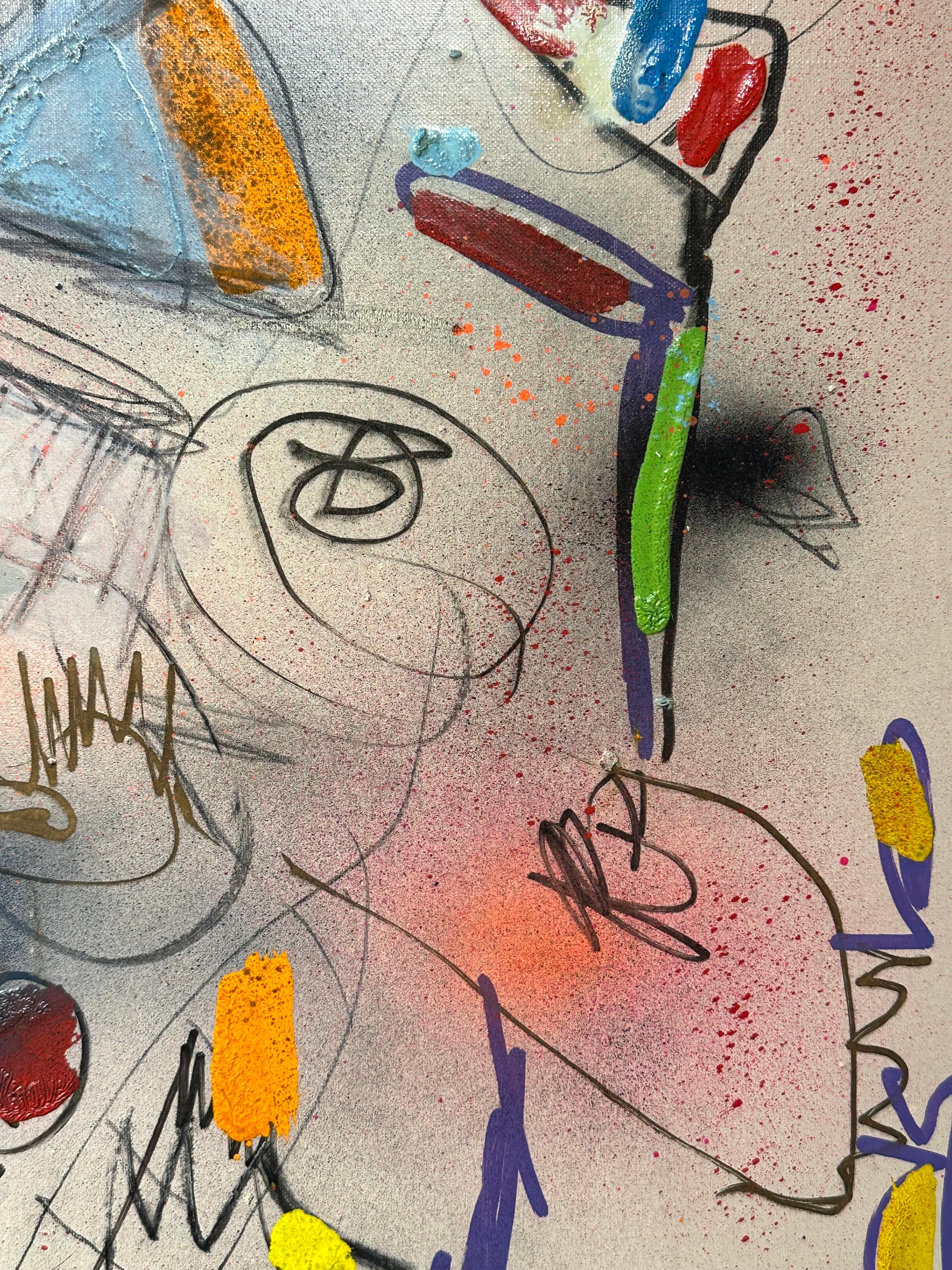 Untitled Mixed Media on Canvas (2024) Contemporary Abstract Painting For Sale 11