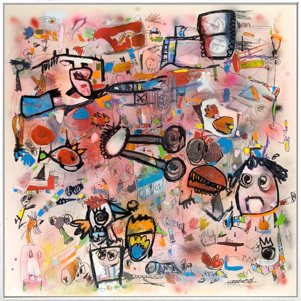 Xavi Carbonell, Sin título 2024, Abstracto, Técnica mixta sobre lienzo