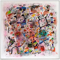 Xavi Carbonell, Untitled 2024, Abstract, Mixed media on canvas