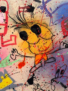 Xavi Carbonell, Sans titre, technique mixte sur toile encadrée, 2025