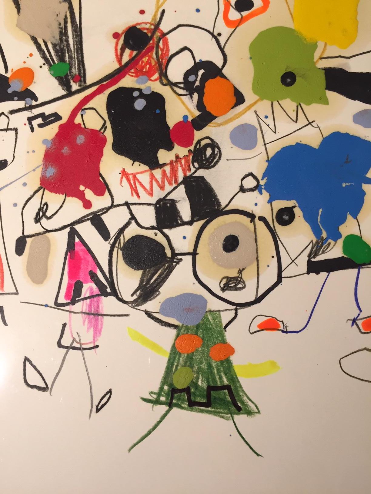 Xavi Carbonell, Untitled mixed media on paper, 2018 2
