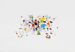 Xavi Carbonell, Untitled mixed media on paper, 2018