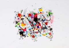 Xavi Carbonell, Untitled mixed media on paper, 2018
