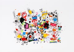 Xavi Carbonell, Untitled mixed media on paper, 2018