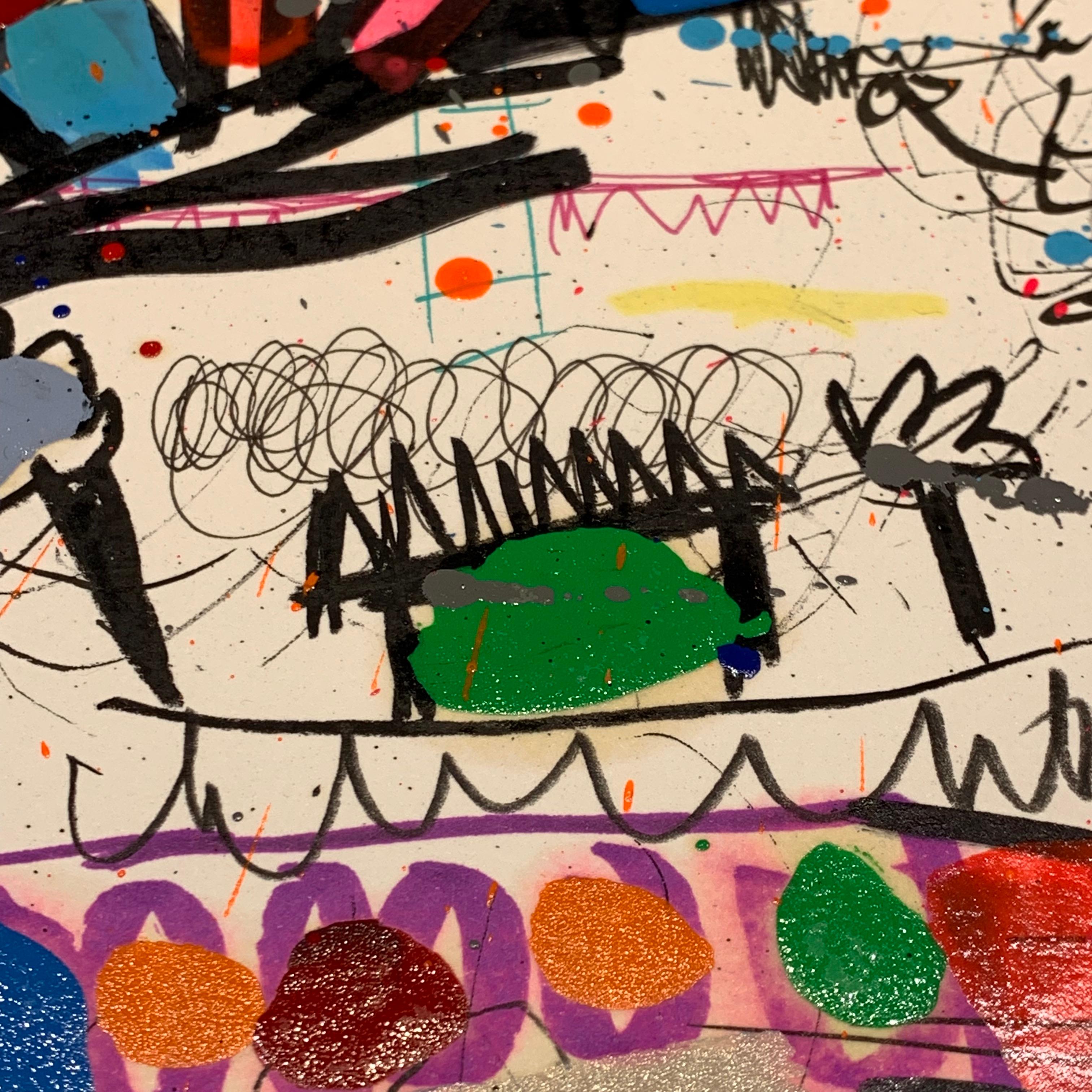 Xavi Carbonell, Untitled mixed media on paper, 2019 1