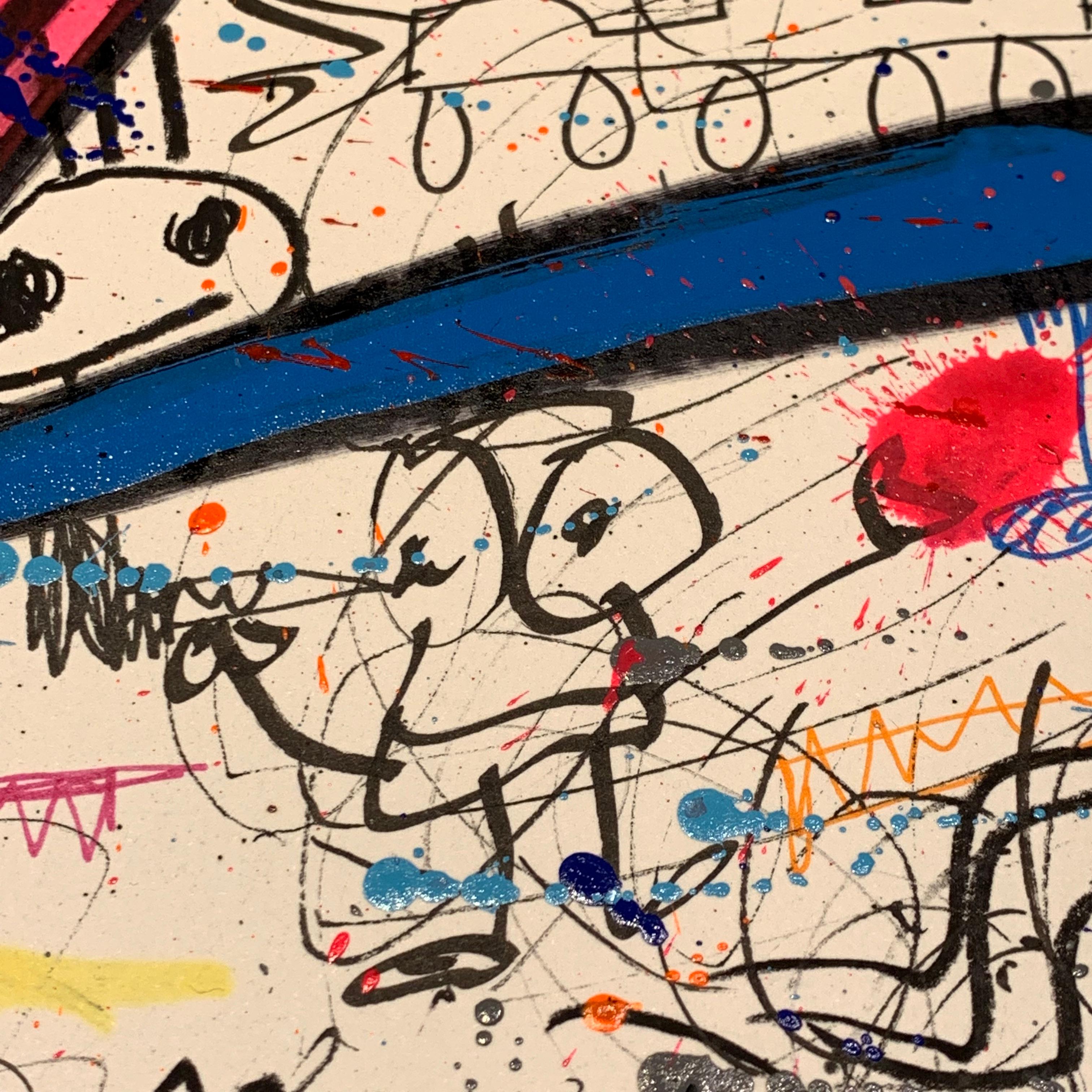 Xavi Carbonell, Untitled mixed media on paper, 2019 2