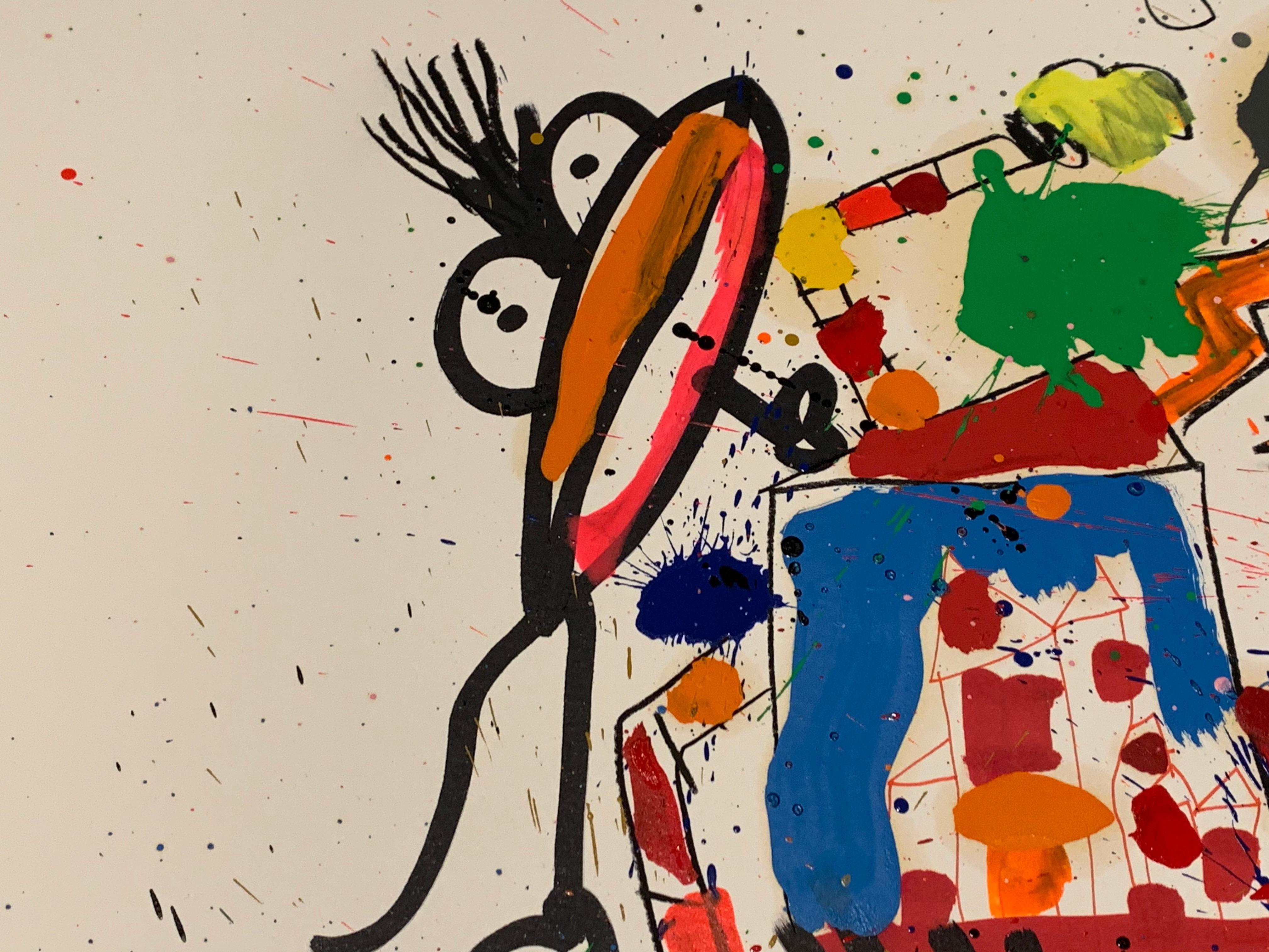 Xavi Carbonell, Untitled mixed media on paper, 2019 2