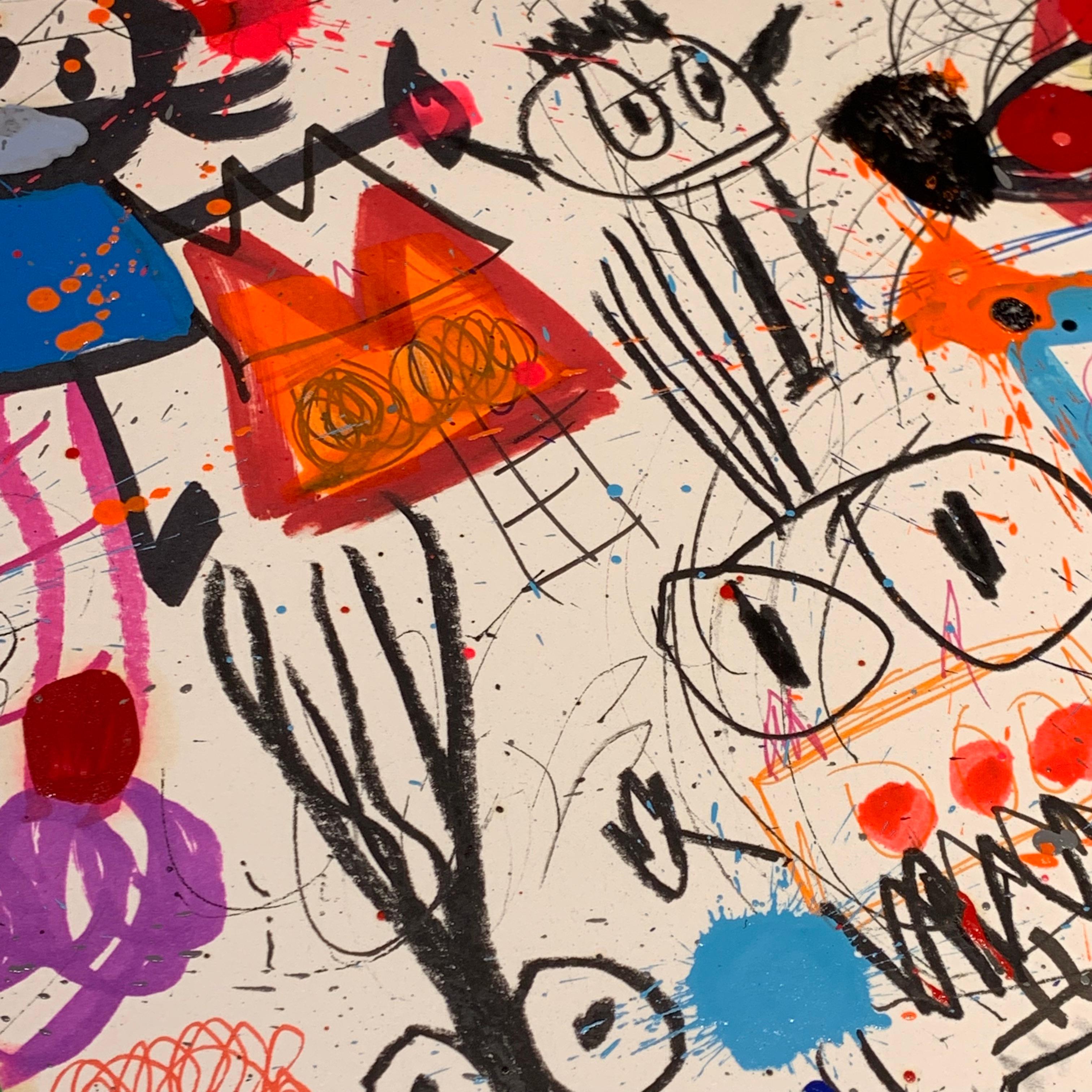 Xavi Carbonell, Untitled mixed media on paper, 2019 4