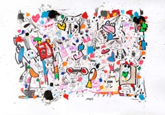 Xavi Carbonell, Untitled mixed media on paper, 2019