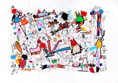 Xavi Carbonell, Untitled mixed media on paper, 2019