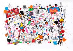 Xavi Carbonell, Untitled mixed media on paper, 2019