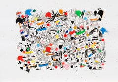 Used Xavi Carbonell, Untitled mixed media on paper, 2019