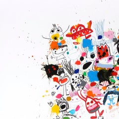 Xavi Carbonell, Senza titolo, tecnica mista su carta, 2022