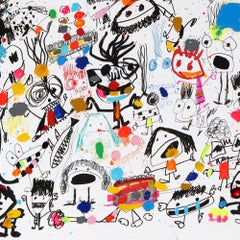 Xavi Carbonell, Untitled mixed media on paper, 2022