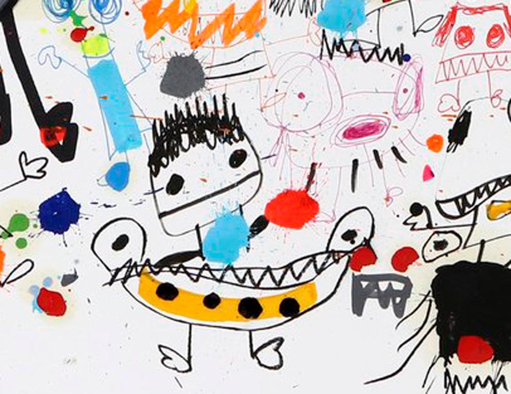 Xavi Carbonell, Untitled mixed media on paper, 2022 2