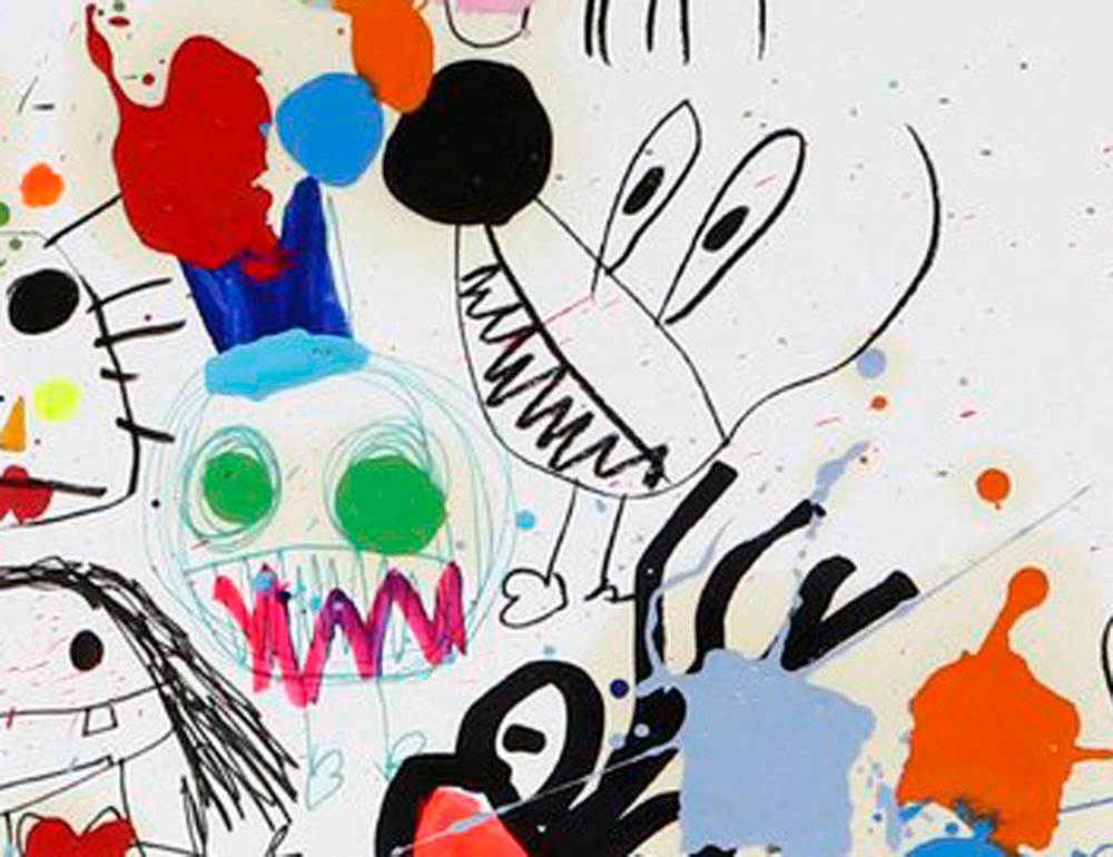 Xavi Carbonell, Untitled mixed media on paper, 2022 3