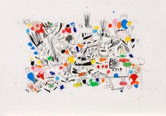 Xavi Carbonell, Untitled, Mischtechnik auf Papier, 2022
