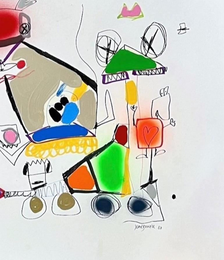 Xavi Carbonell, Untitled mixed media on paper, 2023 For Sale 3